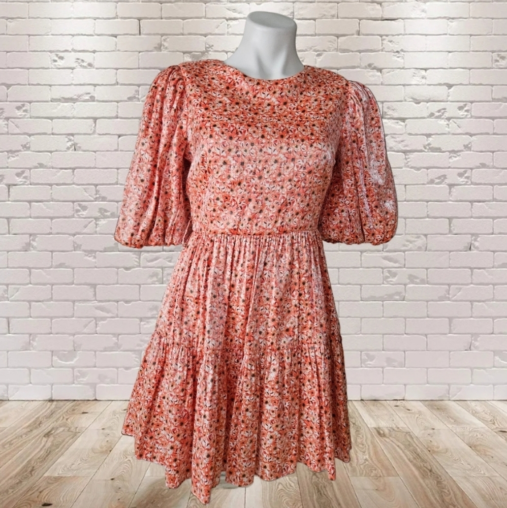 INA Floral Puff Sleeve Dress